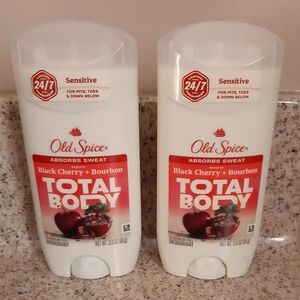 Old Spice Black Cherry & Bourbon Total Body Deodorant Bundle